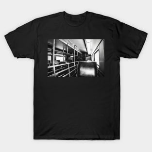 inside an empty train car T-Shirt